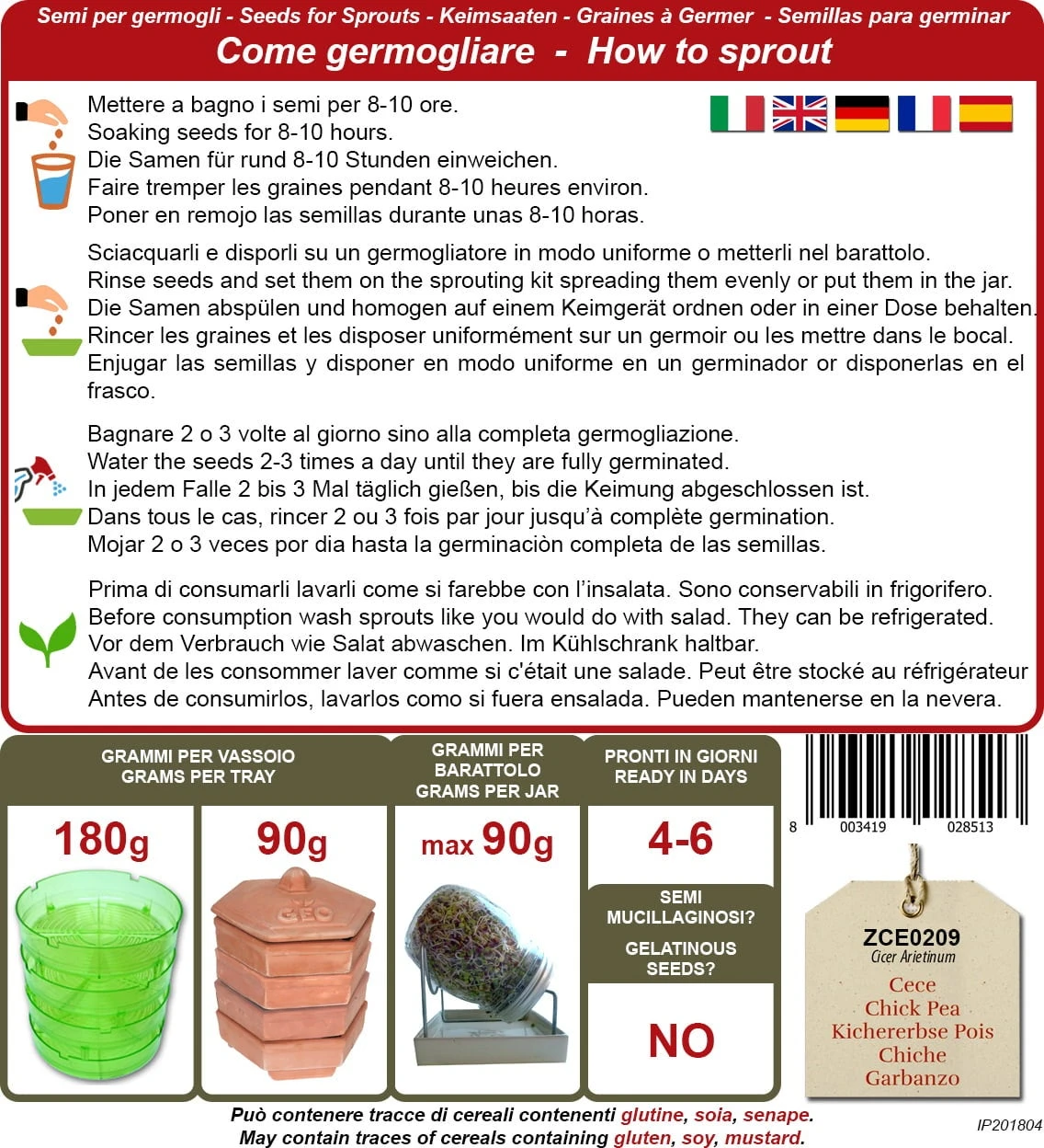 Bio Keimsprossen "Kicherbse", 90 G 4 Bio Keimsprossen "Kicherbse", 90 G – Bild 2