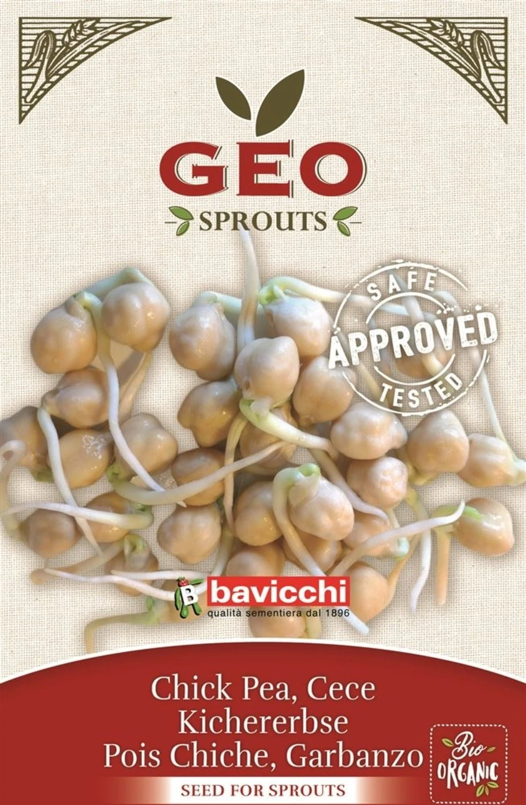 Bio Keimsprossen "Kicherbse", 90 G 3 Bio Keimsprossen "Kicherbse", 90 G