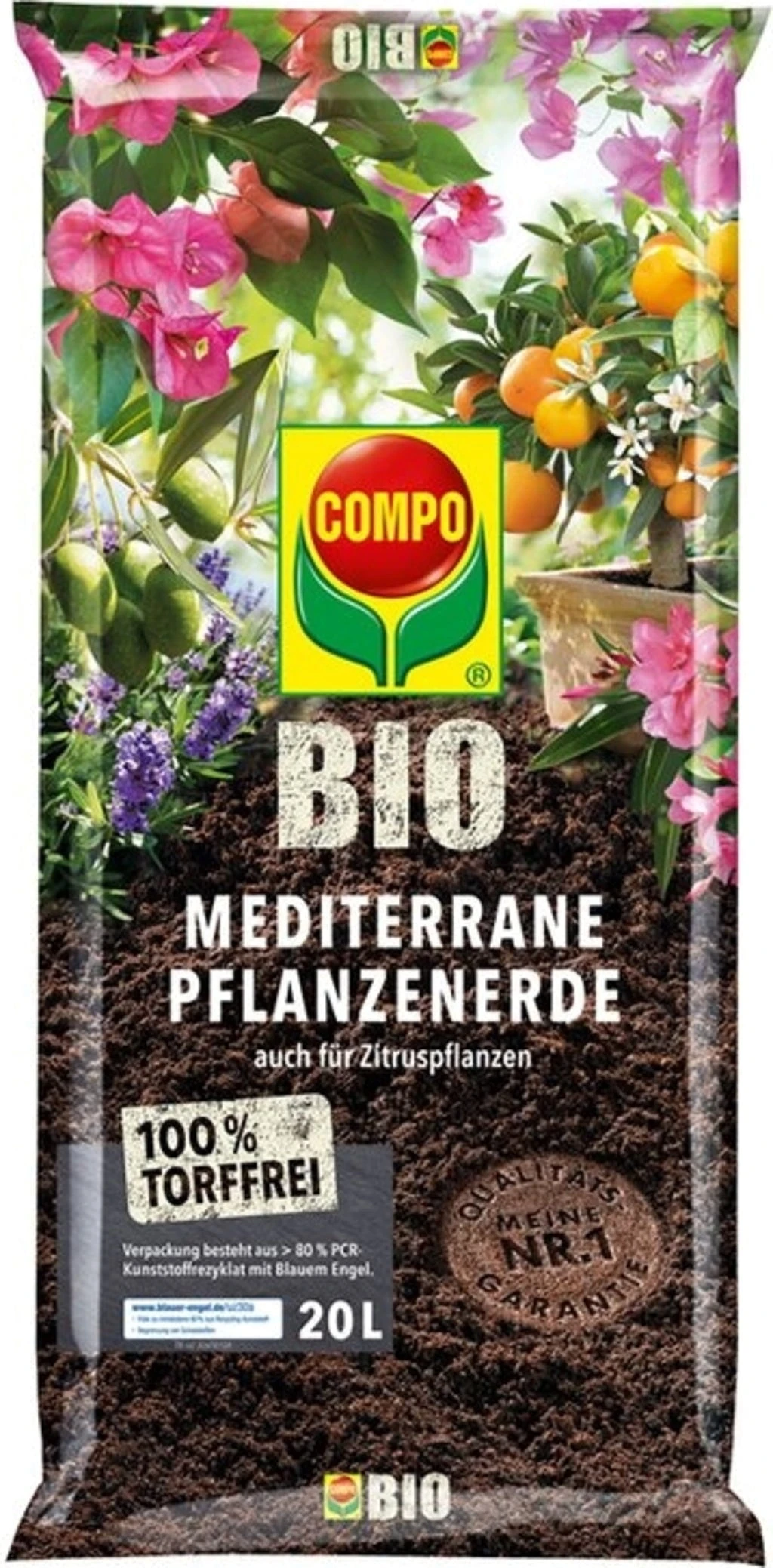 Compo BIO Mediterrane Pflanzenerde Torffrei, 20 L 3 Compo BIO Mediterrane Pflanzenerde Torffrei, 20 L