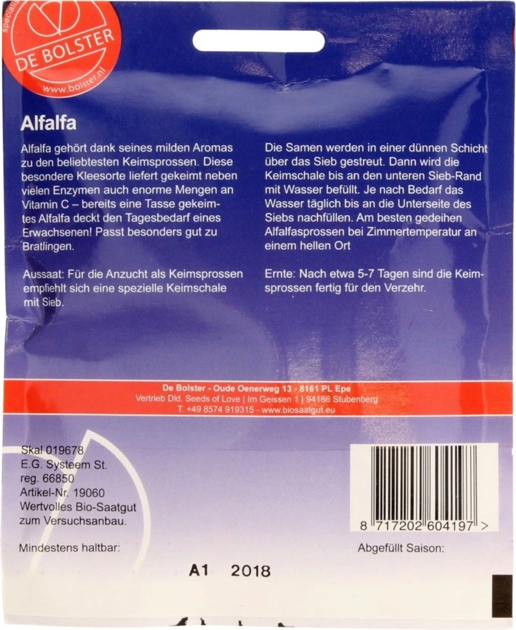 Keimsprossen "Alfalfa", 50 G 3 Keimsprossen "Alfalfa", 50 G