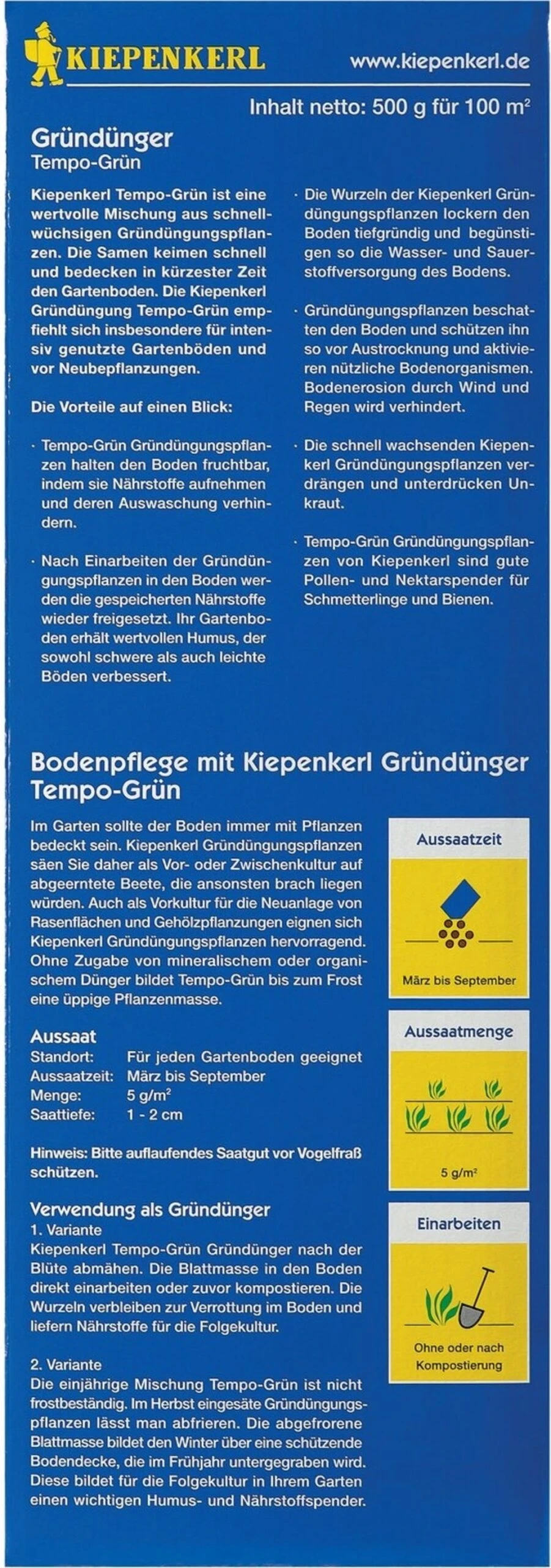 Tempo-Grün, 500 G 3 Tempo-Grün, 500 G