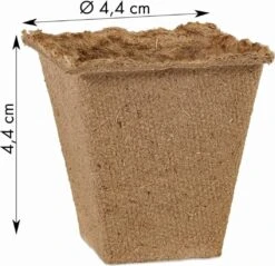 Abbaubare Anzuchttöpfe Eckig, 120 Stück -Windcom Geschaft own grown abbaubare anzuchttoepfe eckig 120 st 1679321 de