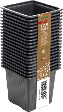 20 Kunststofftöpfe7 Cm Quadr., Schwarz -Windcom Geschaft romberg 20 kunststofftoepfe 7 cm quadr schwarz 1 st 1664257 de