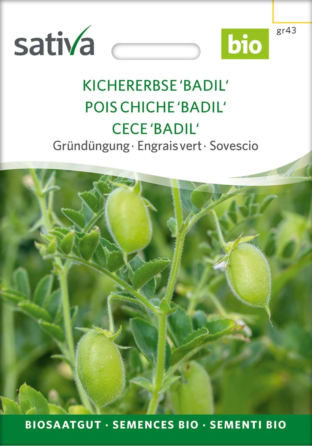 Bio Gründüngung "Kichererbse Badil" 3 Bio Gründüngung "Kichererbse Badil" – Bild 2