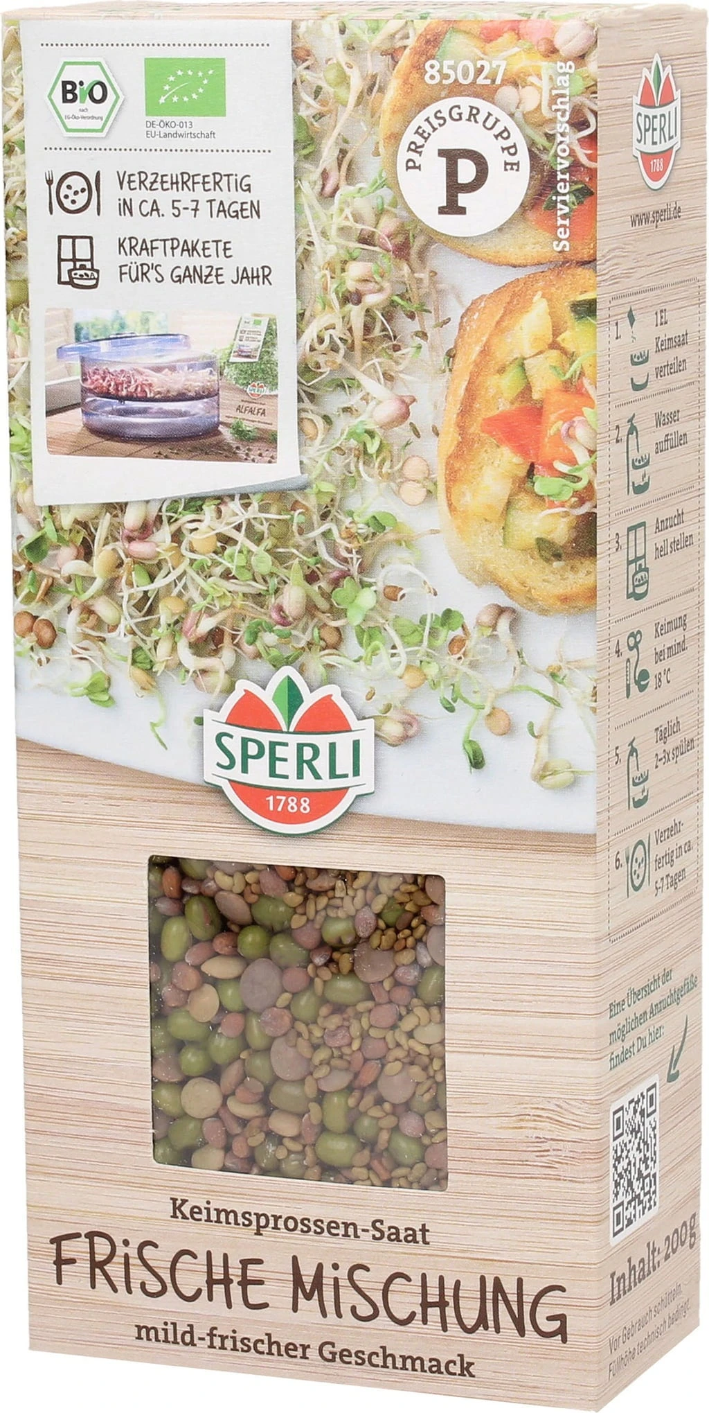 Bio Keimsprossen-Saat Frische Mischung 4 Bio Keimsprossen-Saat Frische Mischung – Bild 2