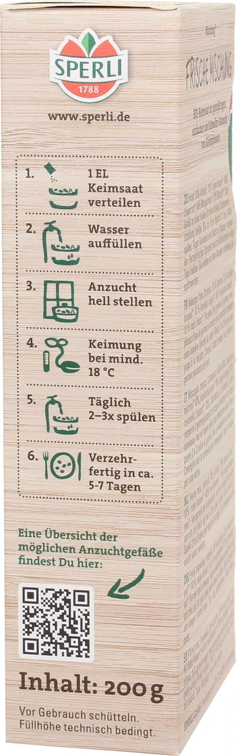 Bio Keimsprossen-Saat Frische Mischung 3 Bio Keimsprossen-Saat Frische Mischung